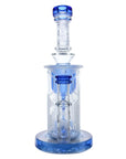 Calibear Sandblasted Klein Recycler Dab Rig with Seed of Life Perc – 8” Glass Rig