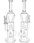 Pulsar Twister Glass Recycler Water Pipe | 14.5" | 14mm F
