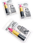 Pink Lipstick Metal Hand Pipe “Pucker Up” – 3″ – Gift Set with 5 Screens