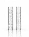 HOLLOW QUARTZ PILLARS WITH HOLES (2PK)