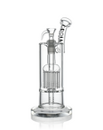 10" Dual Chamber Scientific Bubbler Tree Perc Glass Bong | Croia Glass