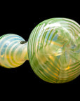 "Twisty Cane" Spoon Glass Pipe (Various Colors)