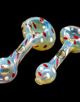 "Polka Dot" Glass Spoon Pipe