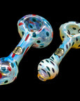 "Polka Dot" Glass Spoon Pipe