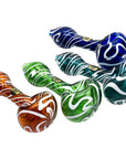 "Warped Space" Color Glass Hand-Pipe