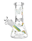 Pulsar Caticorns Design Glass Beaker Water Pipe - 8" / 14mm F