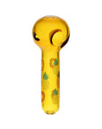 Pulsar Fruit Series Pineapple Express Herb Pipe Glow Duo - 10" / 14mm F