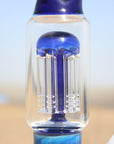 10.5" Blue Buddha Glass Water Pipe