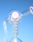 Approx. 11" Spiral Mushroom Recycler Water Pipe w/ Circ Perc