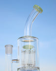 10.6" Glass Straight Water Pipe w/ Dual Arm Percolators