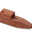 Bearded Square Wood Pipe with Lid