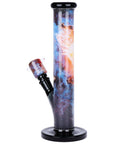 Pulsar Inside Print Straight Tube Glass Water Pipe | 11.25"