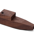 Bearded Square Wood Pipe with Lid