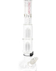 ROOR Tech 17″ Bubble-Base Bong with Dual Tree Percs – 5 mm – Assorted Decals