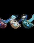 "Spiral Marble Head" Glass Spoon Pipe