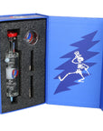 Grateful Dead x Pulsar Steal Your Face Glycerin Glass Dab Straw - 8.5"