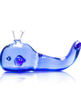 Hemper Blue Whale Glass Hand Pipe – 4″