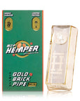 Hemper Gold Brick Glass Hand Pipe – 4″