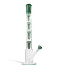 24 Inch Quad Perc Water Pipe with Color Matched Base and Mouthpiece