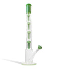 24 Inch Quad Perc Water Pipe with Color Matched Base and Mouthpiece