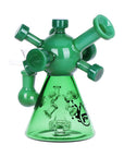 Pulsar Molecule Glass Water Pipe - 7" / 14mm F / Colors Vary