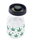 Fujima Dank Tank Vacuum Glass Jar - 4.2" / Hemp Leaf