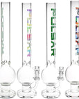 Pulsar Round Ball Glass Water Pipe - 12" / 14mm F / Clear
