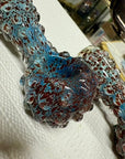 Ripkitty 5" Blue Spike Spoon Dry Herb Hand Pipe