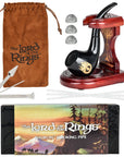 Pulsar Shire Pipes x LoTR SAURON Pipe & MIDDLE-EARTH Pipe Stand Bundle- 5.5"