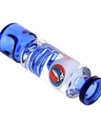 Grateful Dead x Pulsar Steal Your Face Glycerin Spiral Geometric Glass Hand Pipe - 5.25"