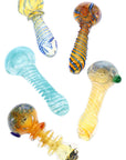 Colorful Glass Spoon Pipe “Grab Bag” – 4″–4.5″ – Assorted