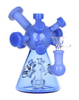 Pulsar Molecule Glass Water Pipe - 7" / 14mm F / Colors Vary