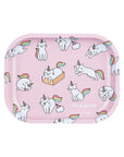 Pulsar Mini Metal Rolling Tray - Caticorns / 7"x5.5"