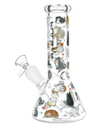 Pulsar Kitten Corral Beaker Glass Water Pipe - 7.75"