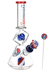 Grateful Dead x Pulsar Inception Cube Beaker Glass Water Pipe - 12.75" / 14mm F