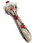 Empire Glassworks “Lady Bugs” Glass Hand Pipe – 4½″ – US-Made