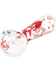 Pulsar Valentine's Hearts 'n' Roses Glass Herb Pipe Duo - 10" / 14mm F