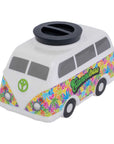 LARGE HIPPIE BUS CERAMIC STORAGE JAR