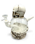 Skull Globe Head Glass Bong