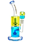 Pulsar Bicolor Glycerin Chugger Water Pipe | 9.75" | 14mm F