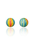 Calibear 6MM Rainbow Dichro Cactus Terp Pearls | 2-Pack Glass Dab Marbles for Terp Slurper & Flat Top Bangers
