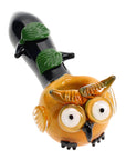 Empire Glassworks “Owl” Glass Hand Pipe – 4½″ – US-Made