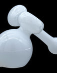 "Ivory Sidecar" Glass Sidecar Bubbler Pipe