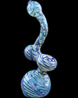 "Bubble Lock" Color Raked Sherlock Bubbler Pipe