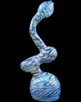 "Bubble Lock" Color Raked Sherlock Bubbler Pipe