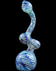 "Bubble Lock" Color Raked Sherlock Bubbler Pipe