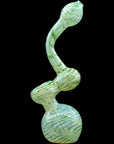 "Bubble Lock" Color Raked Sherlock Bubbler Pipe