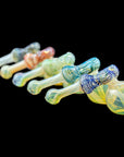 "Raked Hammer" Fumed Hammer Bubbler Pipe (Various Colors)