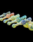 "Raked Hammer" Fumed Hammer Bubbler Pipe (Various Colors)