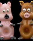 "Little Piggy" Hand Pipe in Tan or Pink